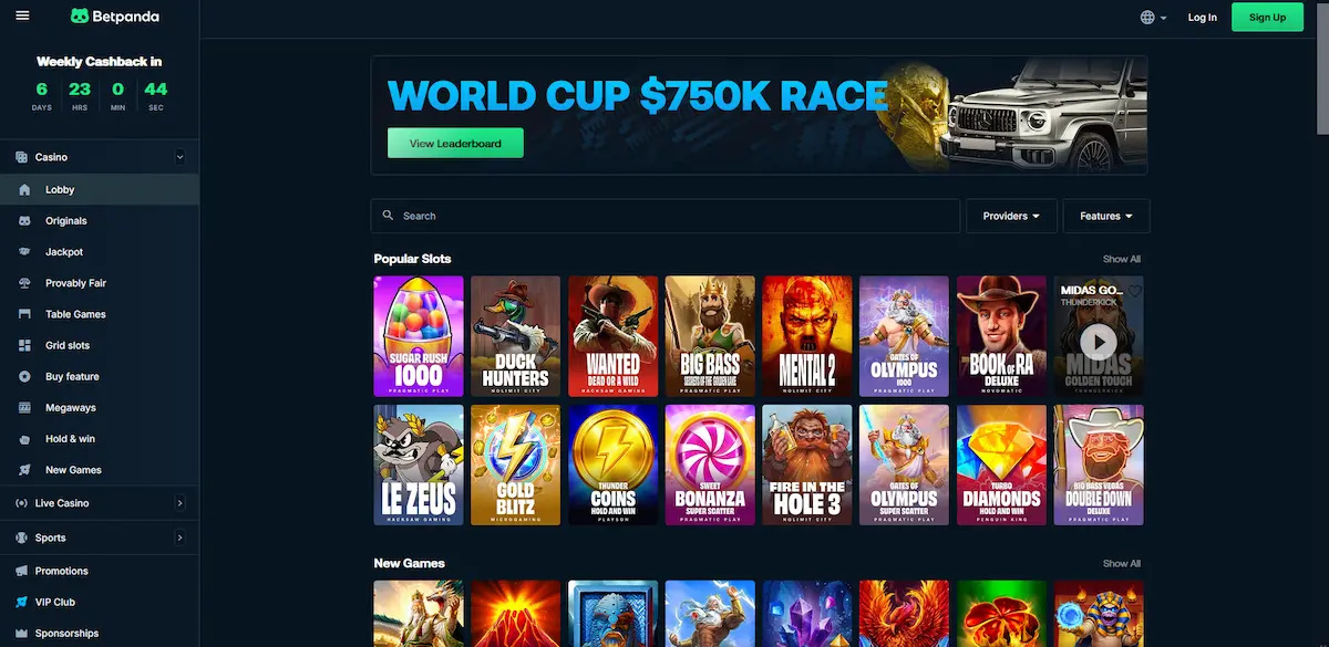 Přehled populárních výherních automatů v herním katalogu Betpanda Casino